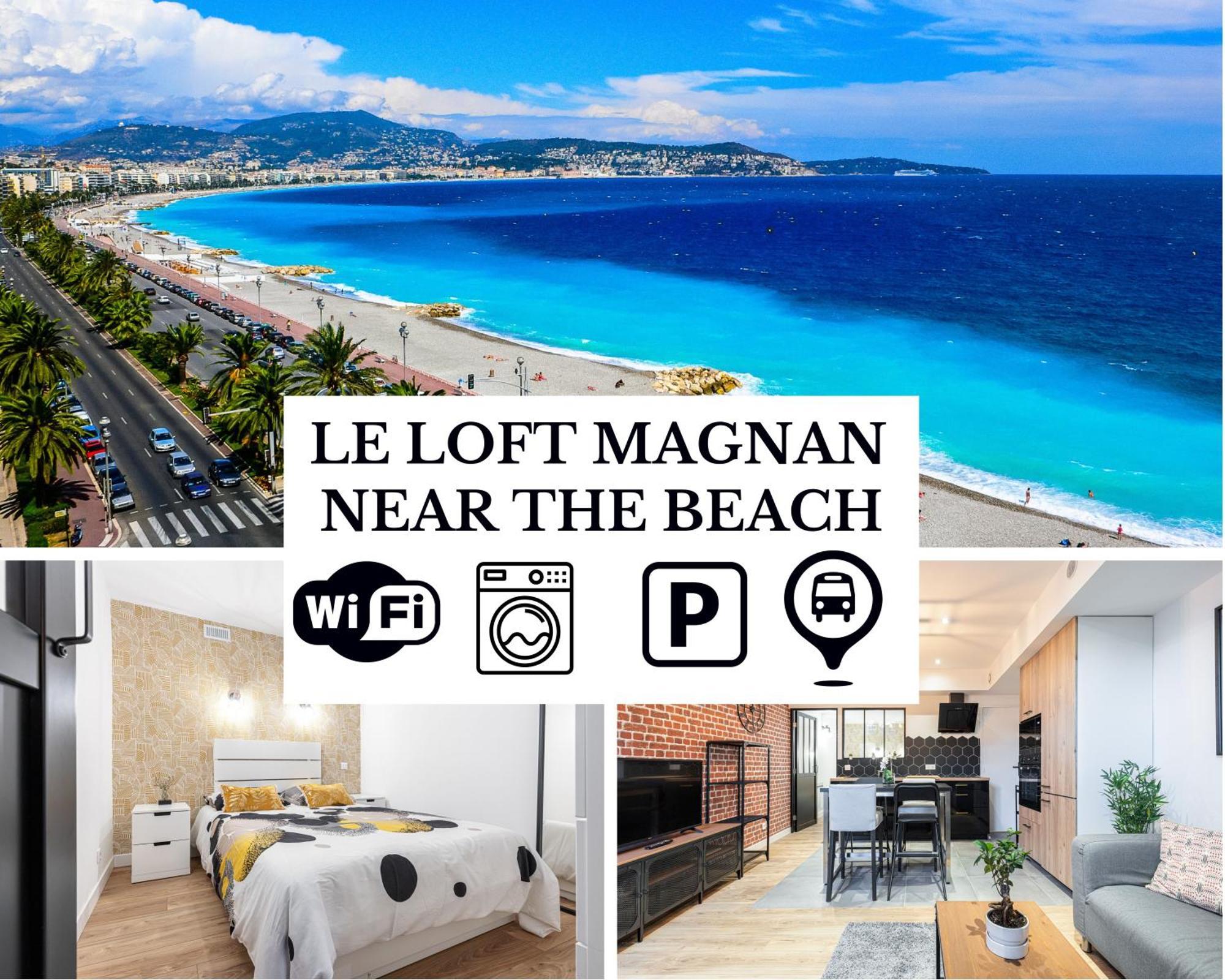 Le Loft Magnan - Ac- Pres Mer - Wifi - Parking - Confort Et Moderne - Supermarches Et Tram Proches 니스 외부 사진